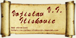 Vojislav Ilišković vizit kartica